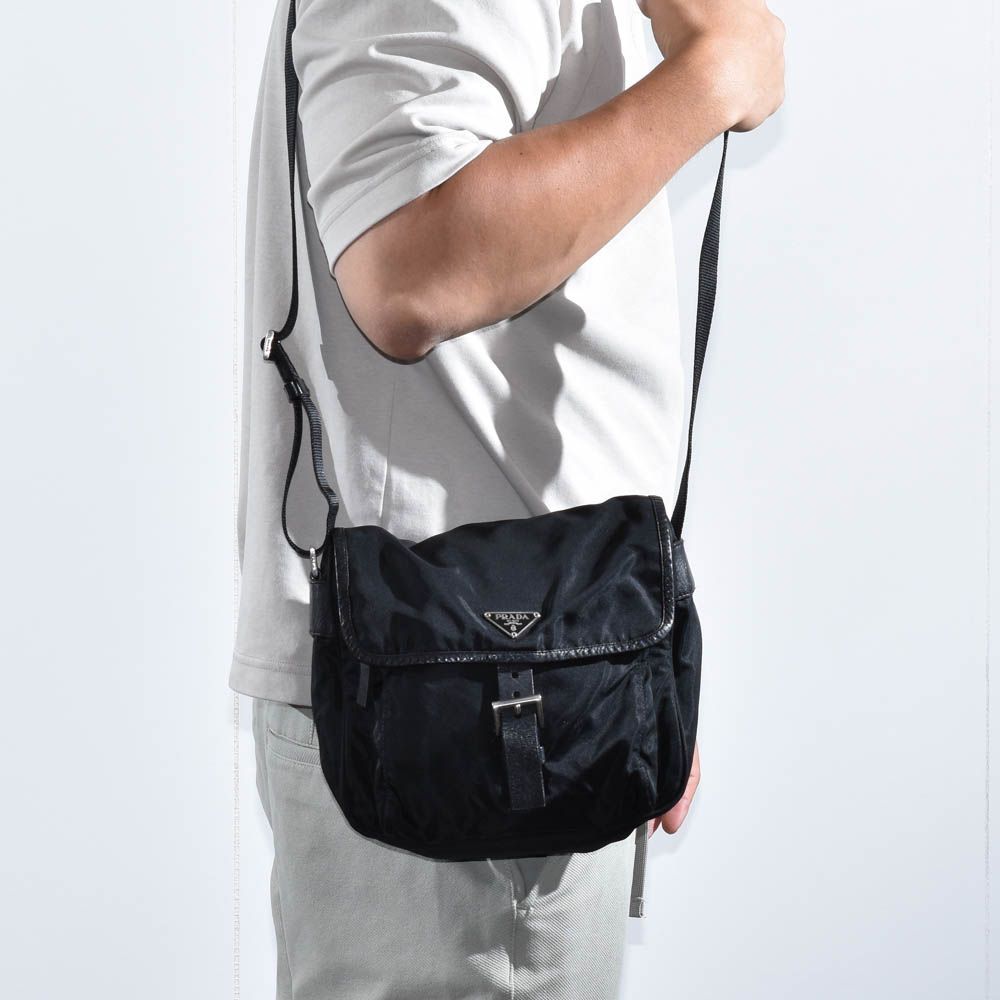 中古USED PRADA ショルダーバッグ ナイロン BT0173 ロゴ 33010 中古USED PRADA ショルダーバッグ ナイロン BT0173 ロゴ 33010