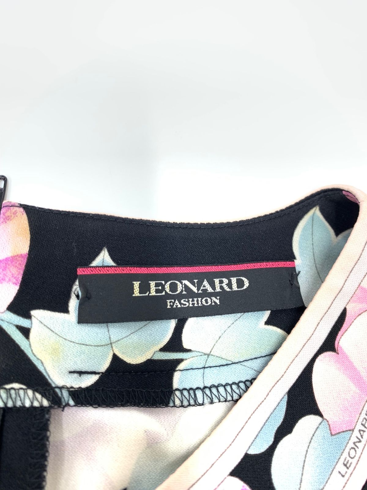 レオナール 0140203 ワンピース 36 ピンク フラワーモチーフ