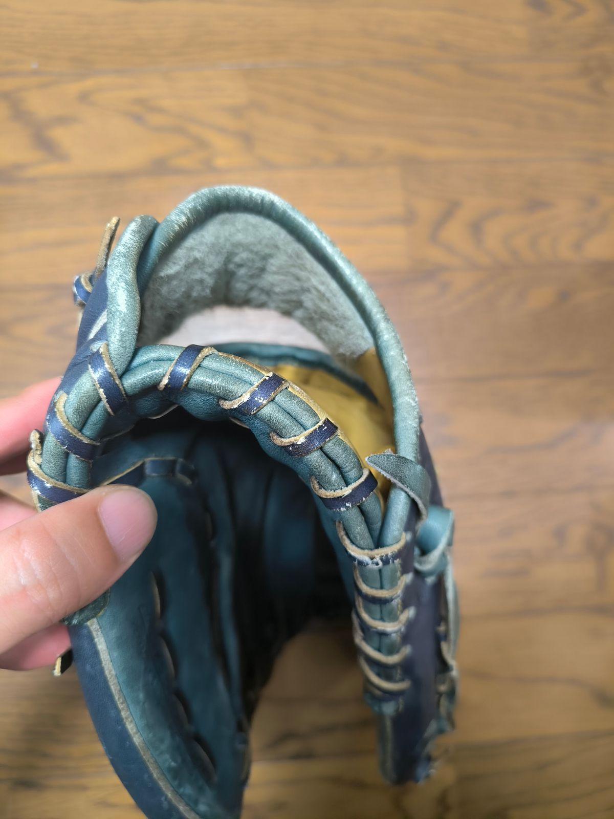 激レア！ヴィンテージミズノワールドウィン青カップ軟式用ファースト