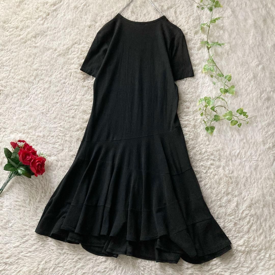 コムデギャルソン 80s アーカイブ ラメニットフ ワンピース スパンコール Mサイズ イレギュラーヘム アシンメトリー 日本製 Comme des Garcons WWW_MORNINGWALKER_COM