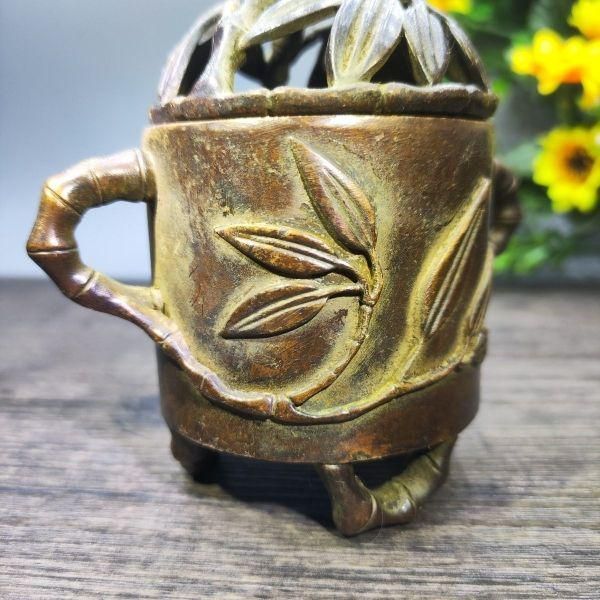 銅製 香炉 香道具 茶道具 装飾品 工芸品 置物 銅製 香炉 茶道具 香道具 工芸品 美術品 置物