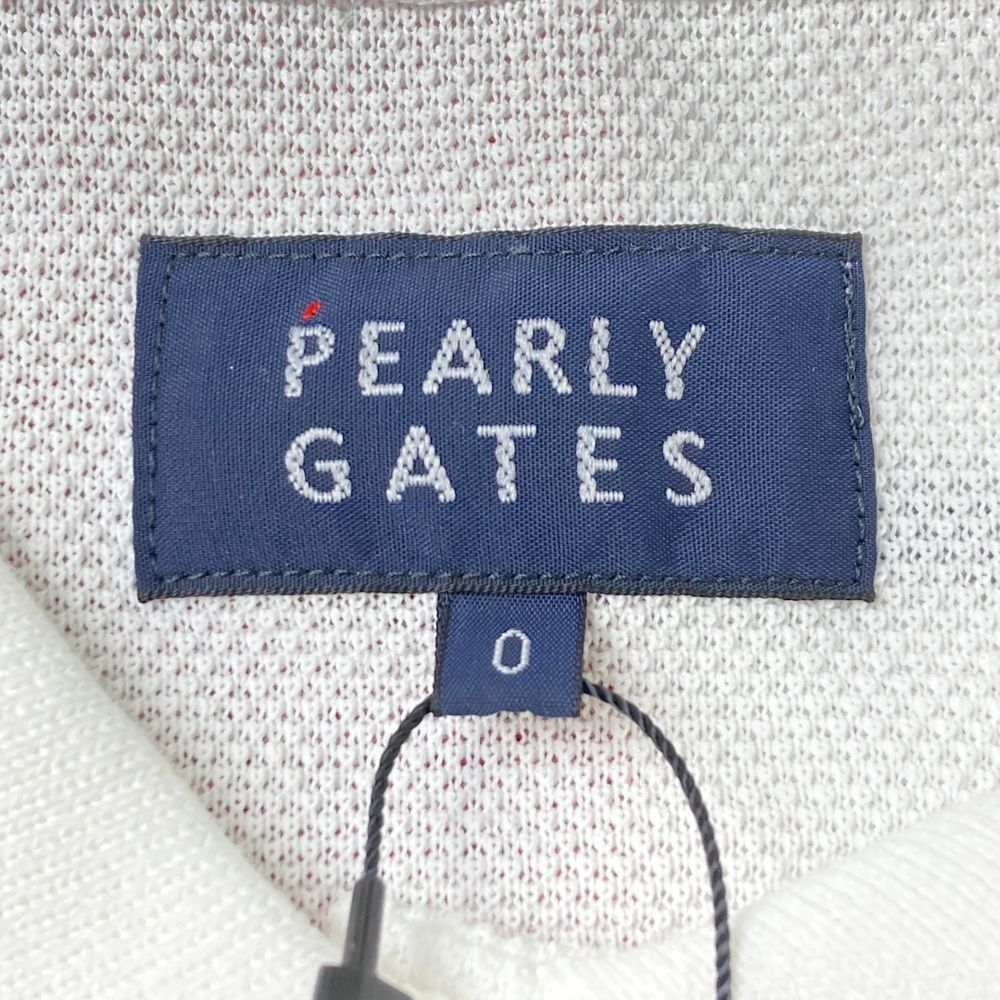 サイズ：0 PEARLY GATES パーリーゲイツ 055-1160602 半袖ポロシャツ ロゴプリント マルチカラー ホワイト系 [240101475348] ゴルフウェア レディース ストスト サイズ：0 PEARLY GATES パーリーゲイツ 055-1160602 半袖