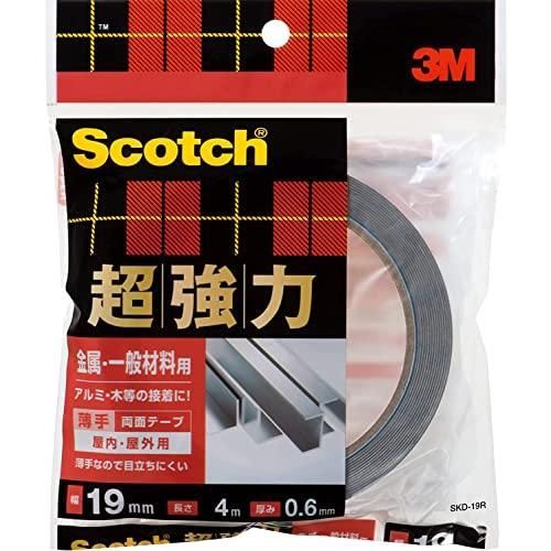 3M スコッチ 超強力両面テープ 金属 一般材料用 幅19mm長さ4m SKD-19R