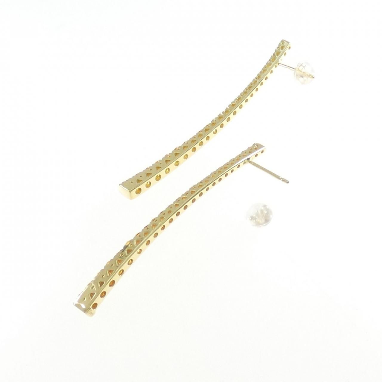 750YG/K18YG シトリン ピアス K18YG ハート ピアス 750YG/K18YG ハート  