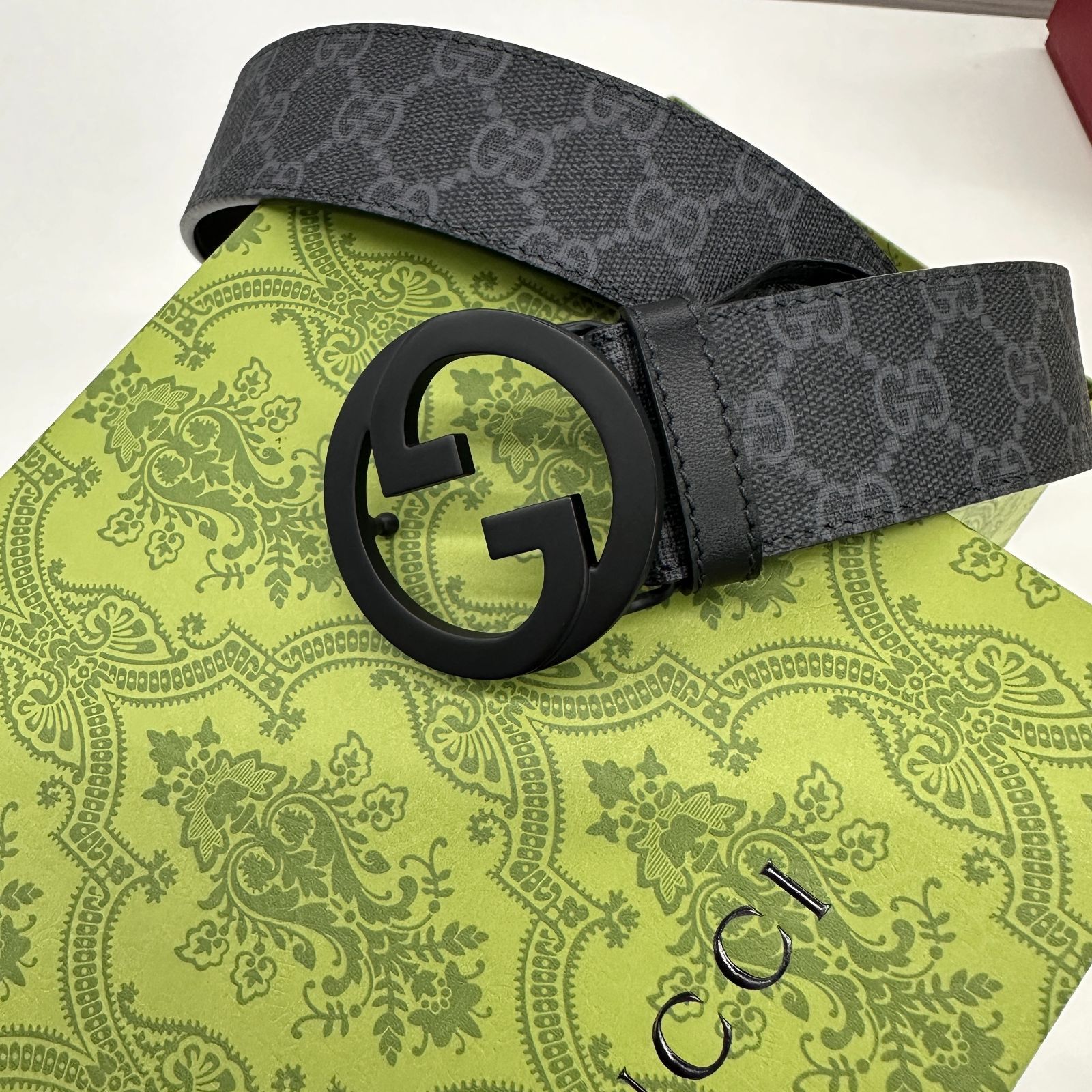 GUCCI グッチ GG キャンバス ベルト ブ - メルカリ