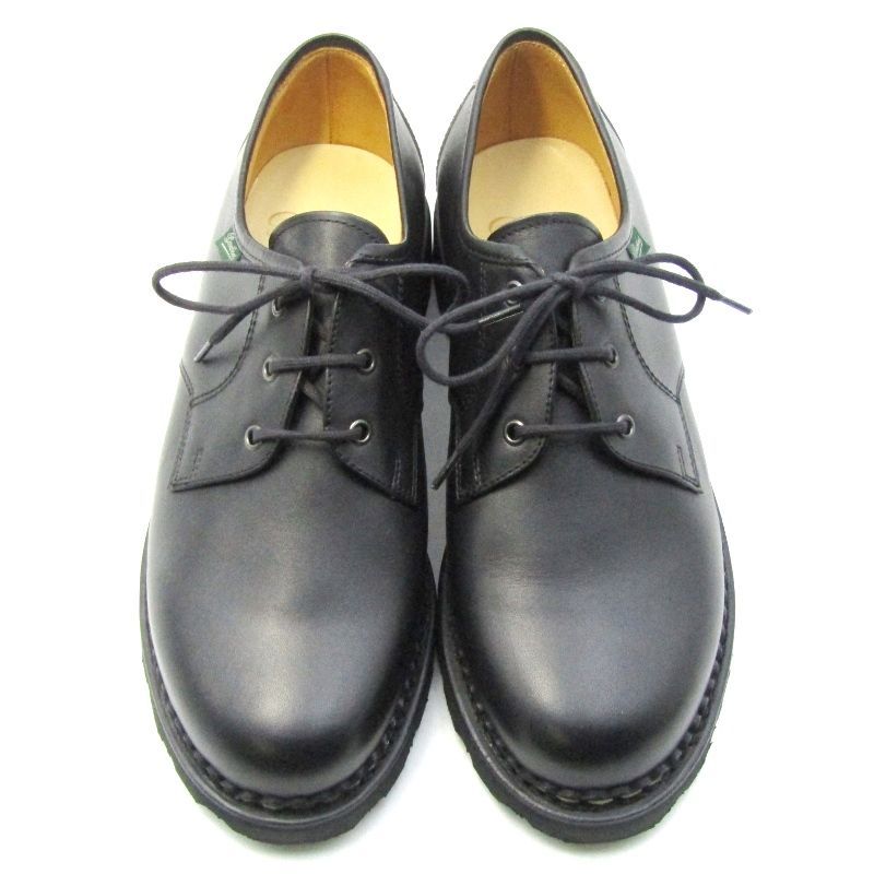 未使用 Paraboot パラブーツ UK7.5 プレーントゥ 702803 CASTLE キャッスル マルシェ2ソール リスレザー ブラック LIS  NOIR 10007412 - メルカリ