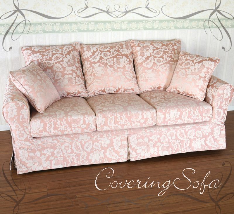 フラワーピンク 3 Pソファー カバーリングソファ カバー洗濯 洗える
