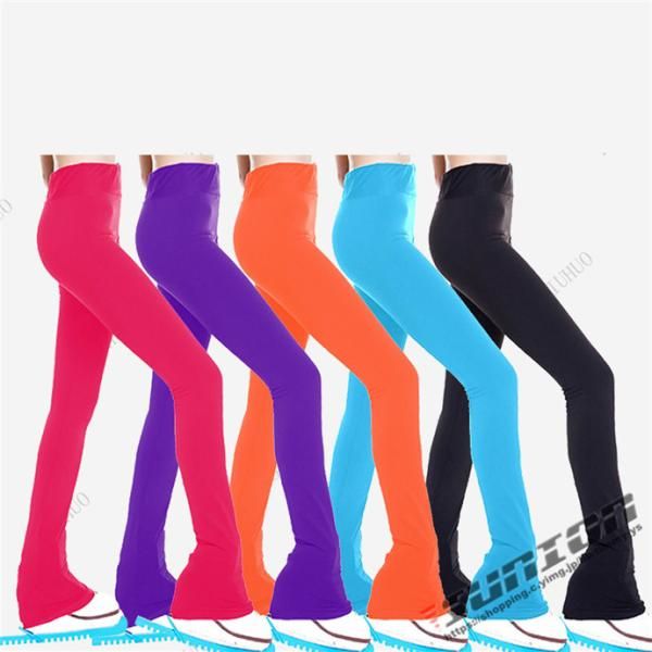 PANTS単品 フィギュアスケート スケートウエア アイスフィギュアスケート 女子 アイススケート PANTS パンツ ストレッチ 2112skpants06*COLORS-RED