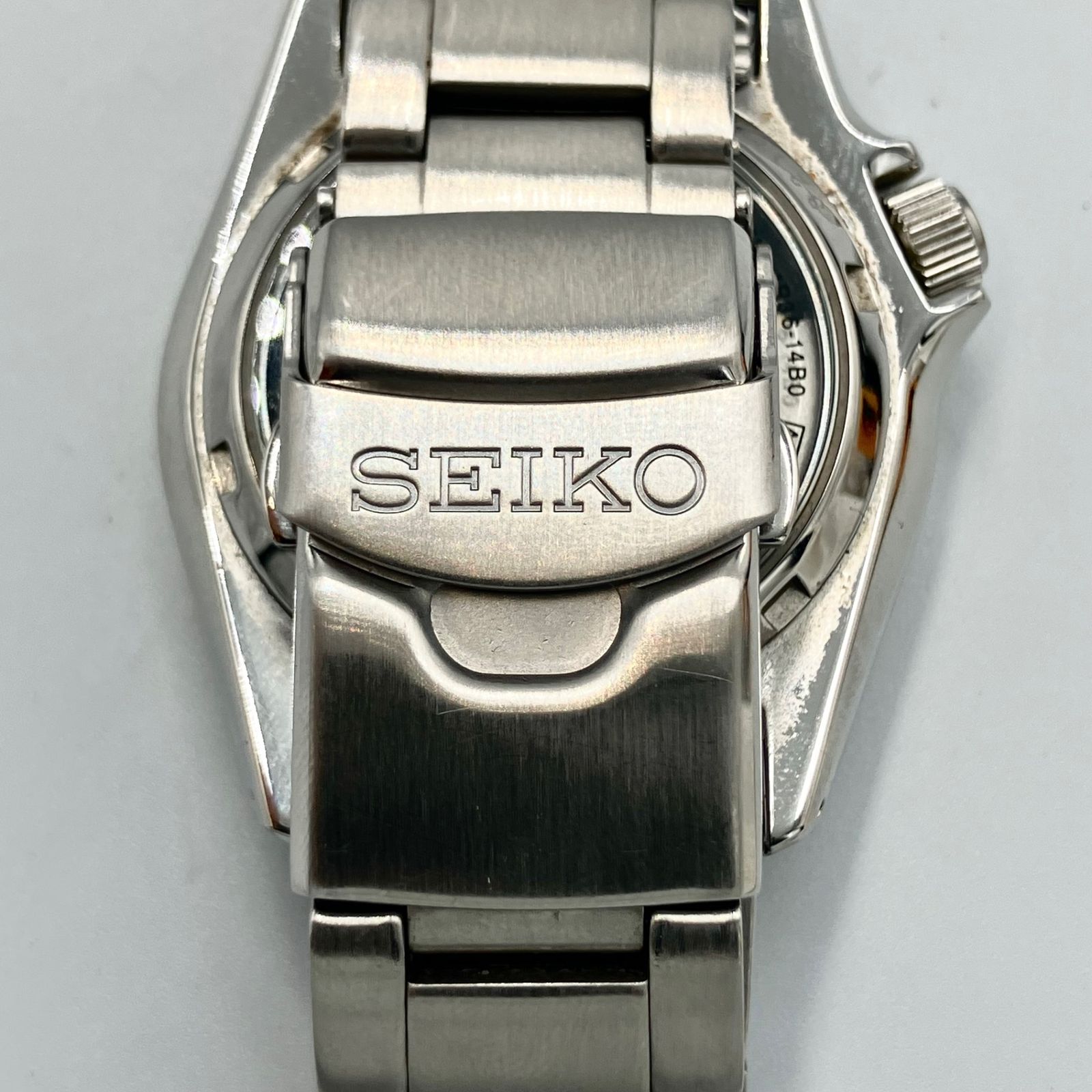 SEIKO セイコー 4R36-14B0 自動巻き 稼働品 メンズ 腕時計 グリーン W07072CDPU