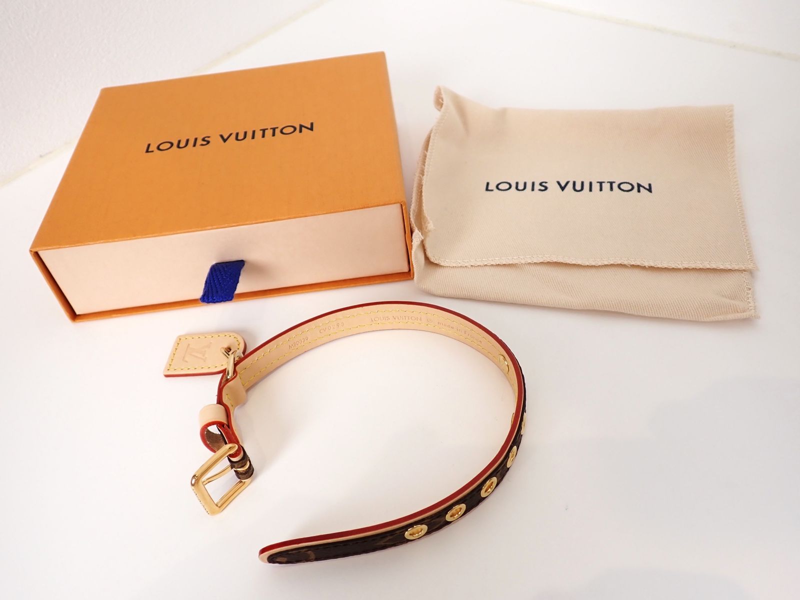 LOUIS VUITTON(ルイ ヴィトン) モノグラム ドッグ・カラー M80339 首輪