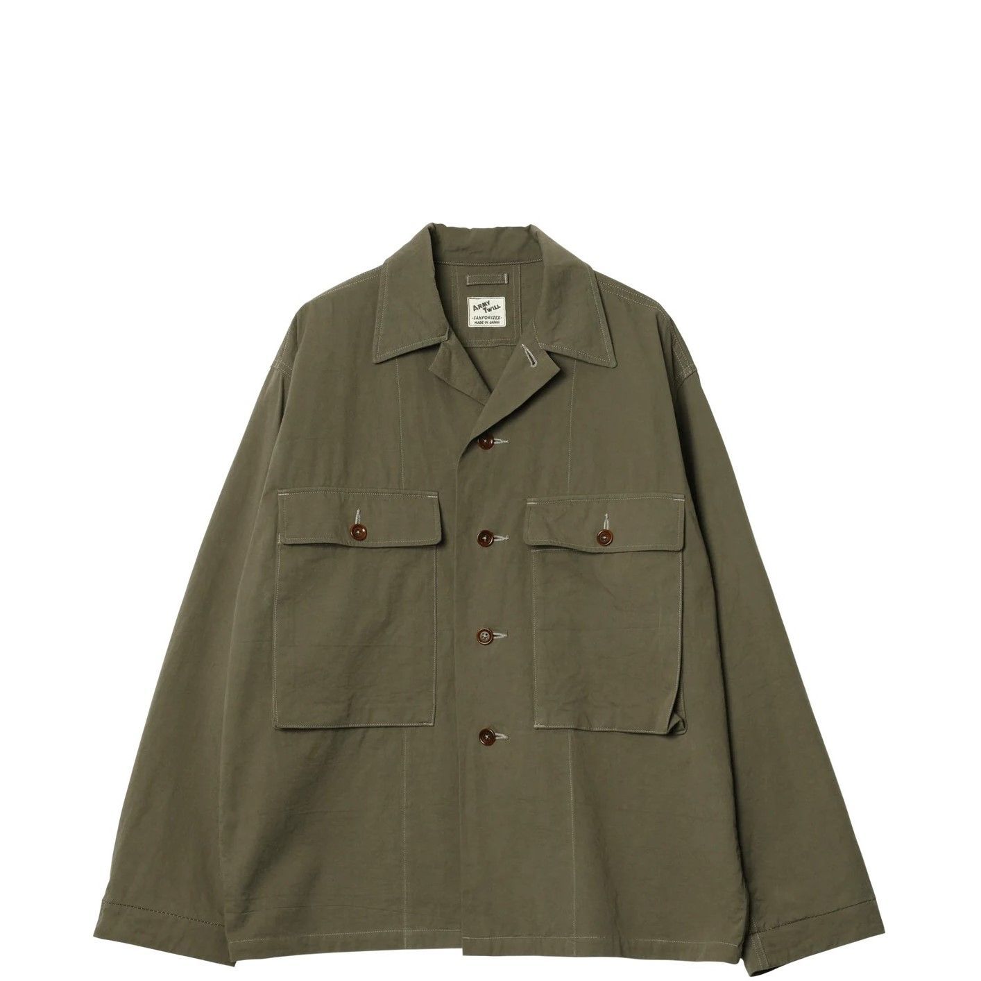 ARMY TWILL / Vintage Gabardine Shirt JK   KHAKI