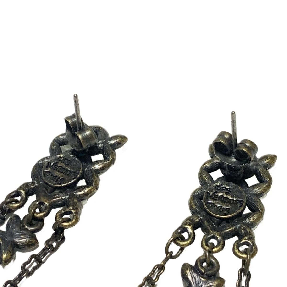 Les Nereides(レネレイド) ピアス - ゴールド×白×シルバー