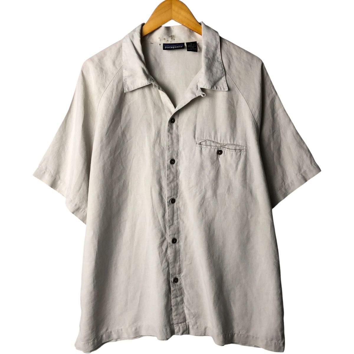 00s パタゴニア　ボックス　シャツ　半袖シャツ　90 古着 90~00年代 パタゴニア Patagonia 半袖 オープンカラー