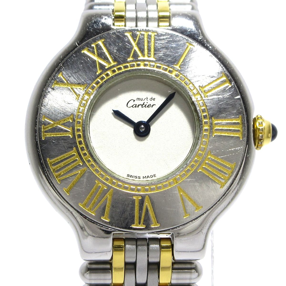 Cartier カルティエ 腕時計 マスト21SM W10051F4 レディース アイボリー
