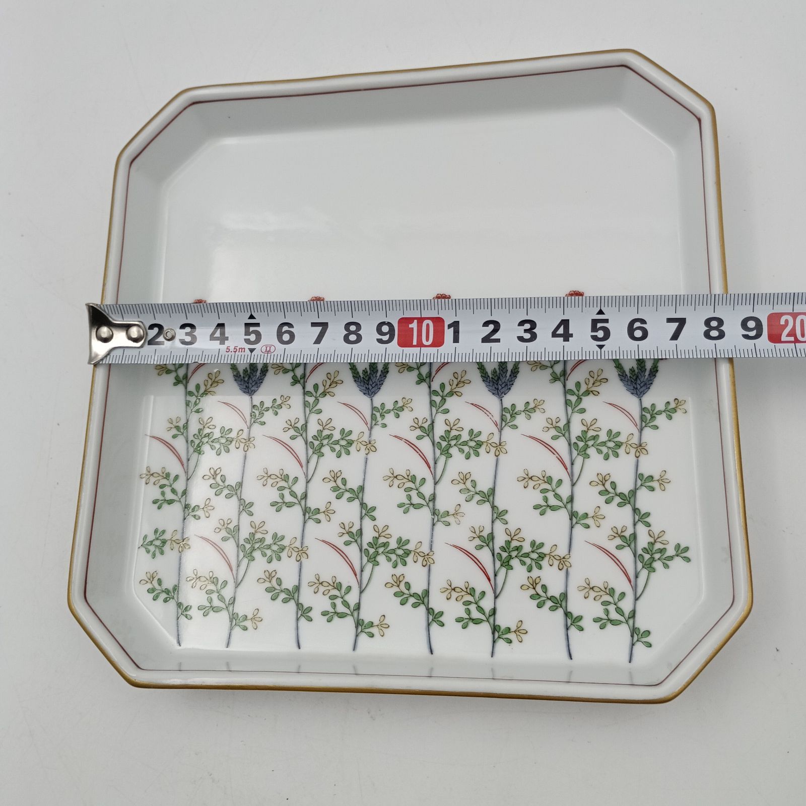 K-0223】香蘭社 角皿 花柄 18.5cm 正方形 四方皿 - メルカリ