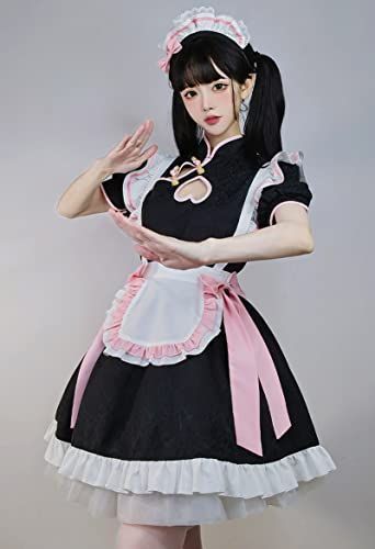 L [RPFLQ] チャイナ メイド服 喫茶店 コスプレ チャイナドレス