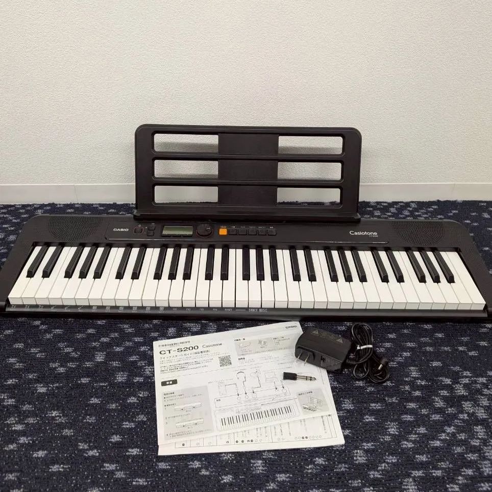 CASIO カシオ Casiotone CT-S200 電子キーボード 61鍵盤 動作 済み