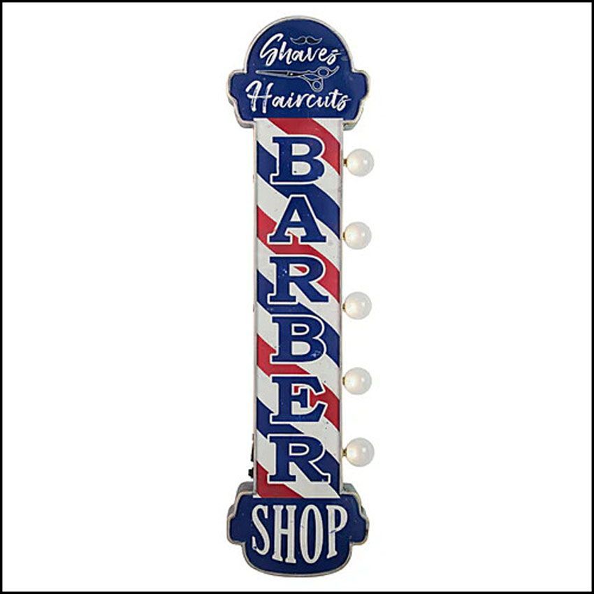 オフ ザ ウォール LED サイン BARBER SHOP 散髪屋 バーバーショップ LED Sign