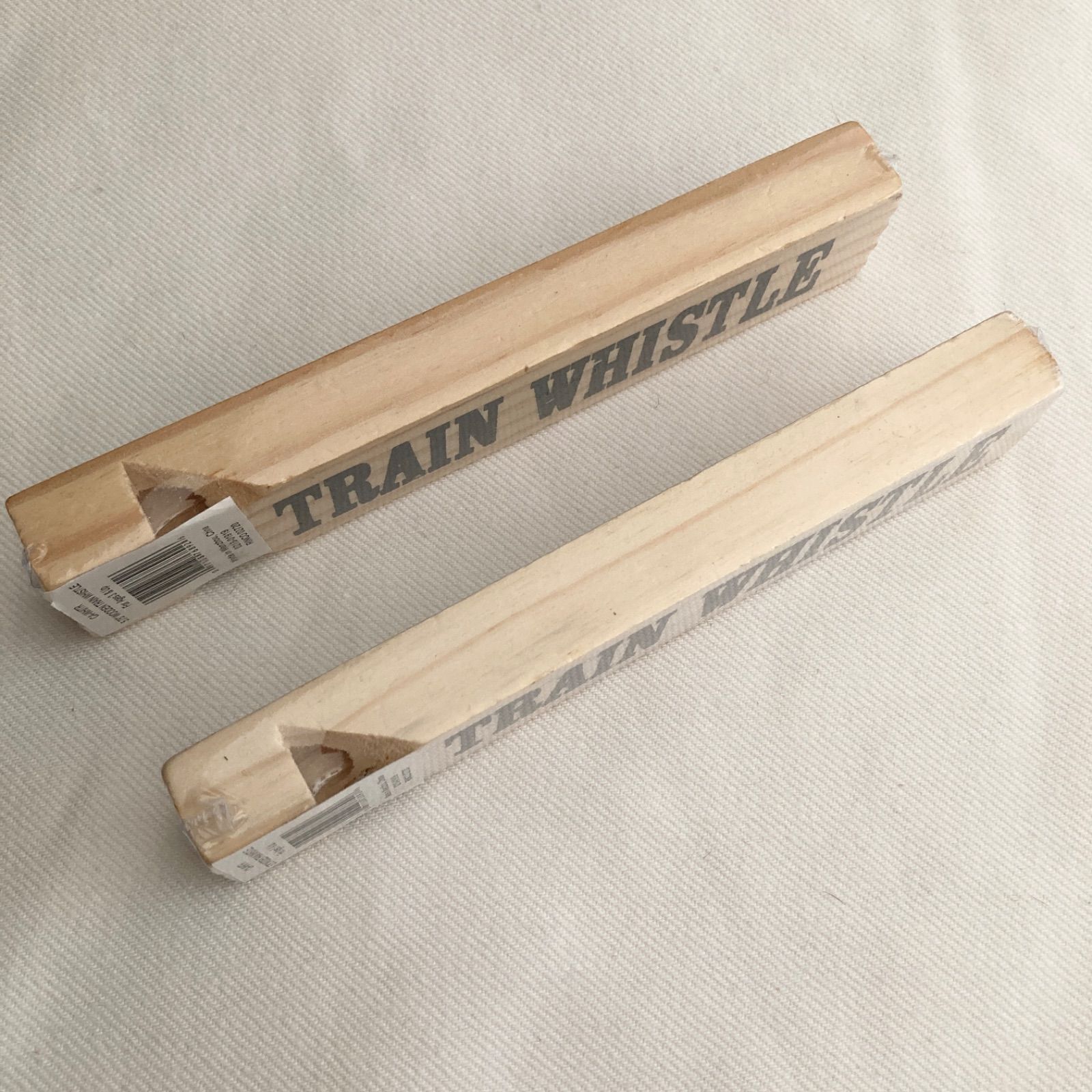 WOODEN TRAIN WHISTLE】木製 トレイン ホイッスル 汽笛 2個セット