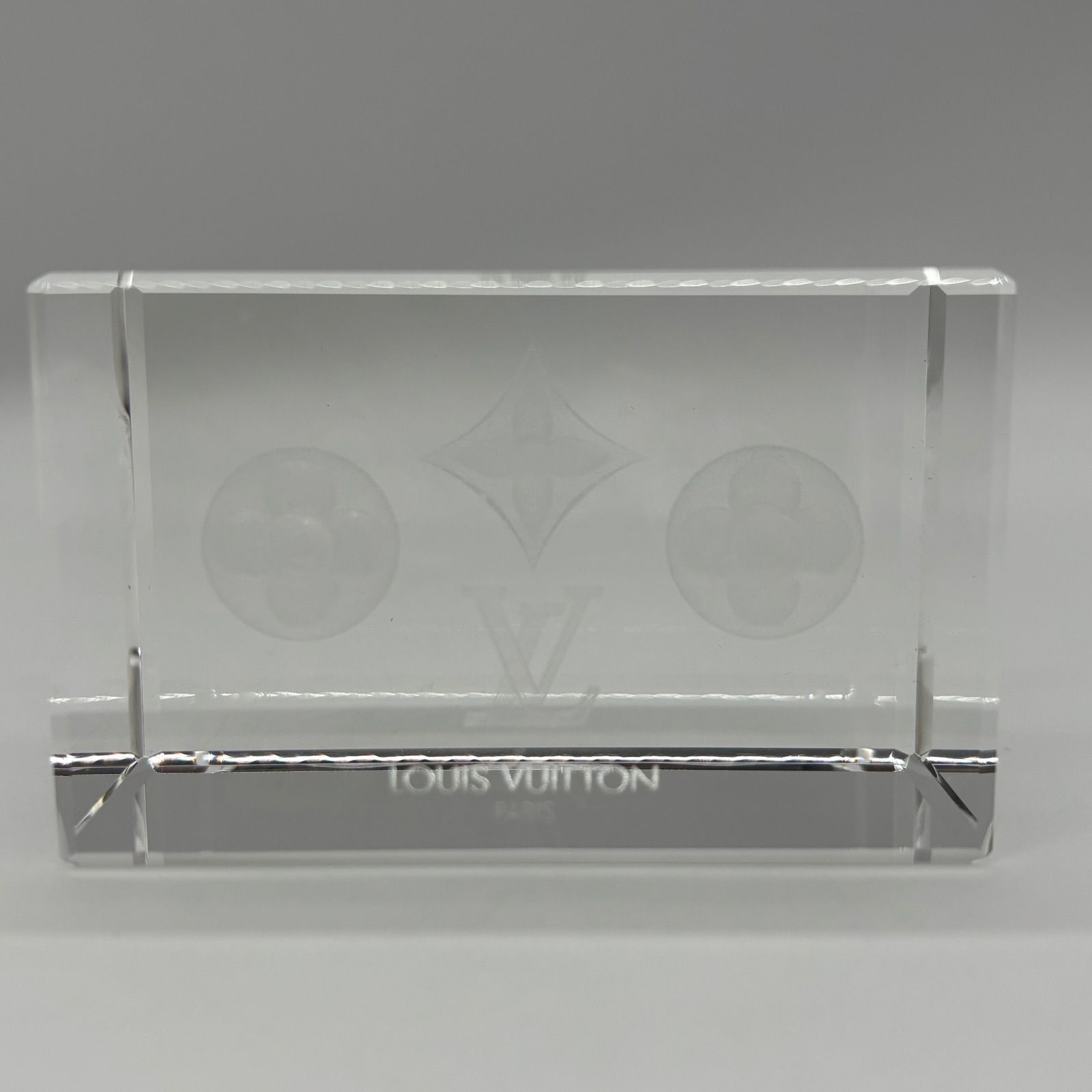 ルイ・ヴィトン LOUIS VUITTON ペーパーウエイト クリスタルガラス