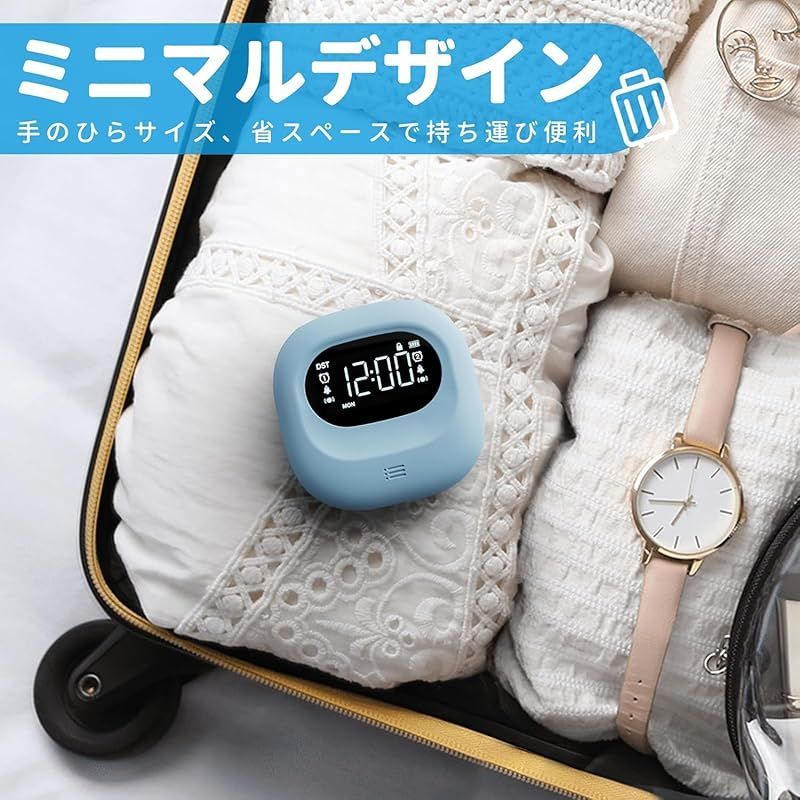 ハリ時計　小さめ　アラーム付き Amazon.co.jp: リズム(RHYTHM) 目覚まし時計 大音量 ベル音