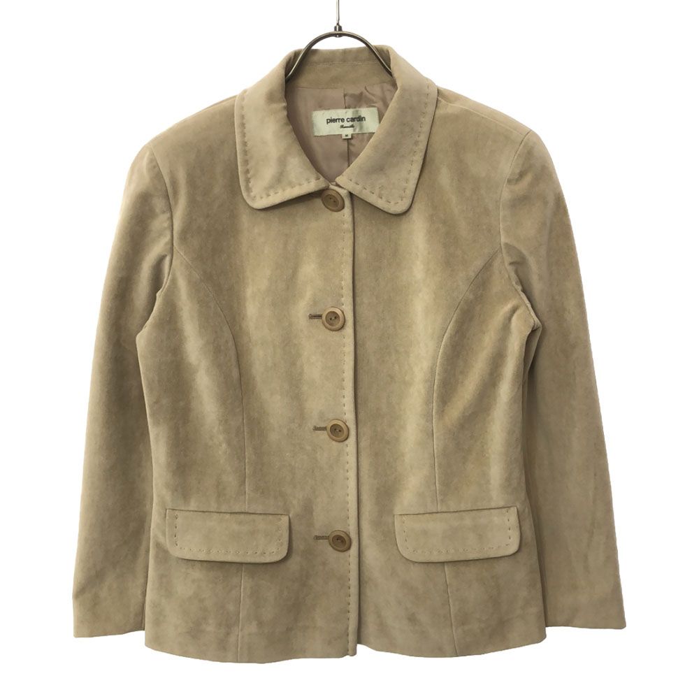 ピエールカルダン　薄地ジャケット　美品 ピエールカルダン フェイクスエード ジャケット M ベージュ Pierre