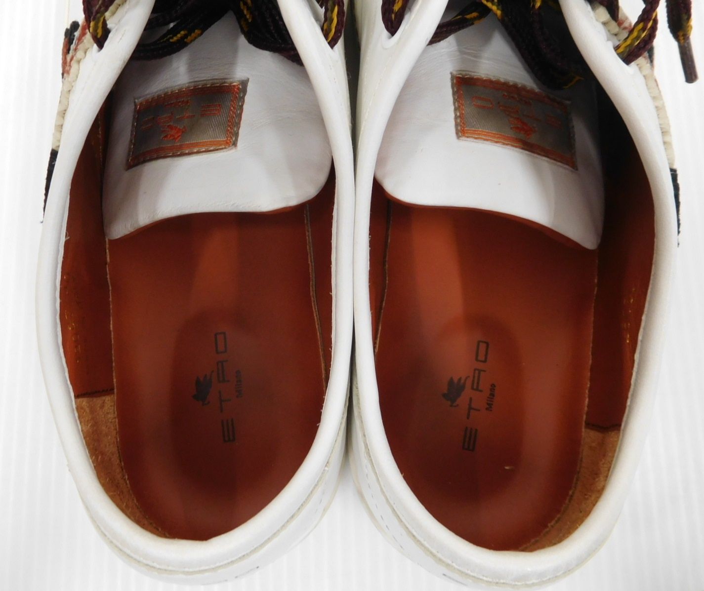 ETRO エトロ ローカットスニーカー ホワイト 12097 イタリア製 size:40 