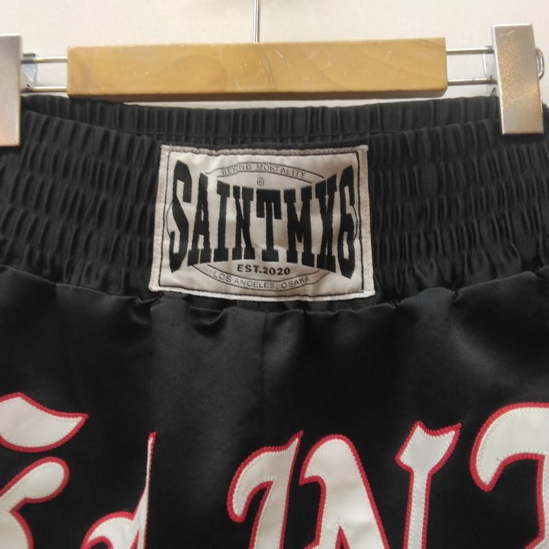 Lサイズ】SAINT MICHAEL ロゴサテンボクサーハーフパンツ