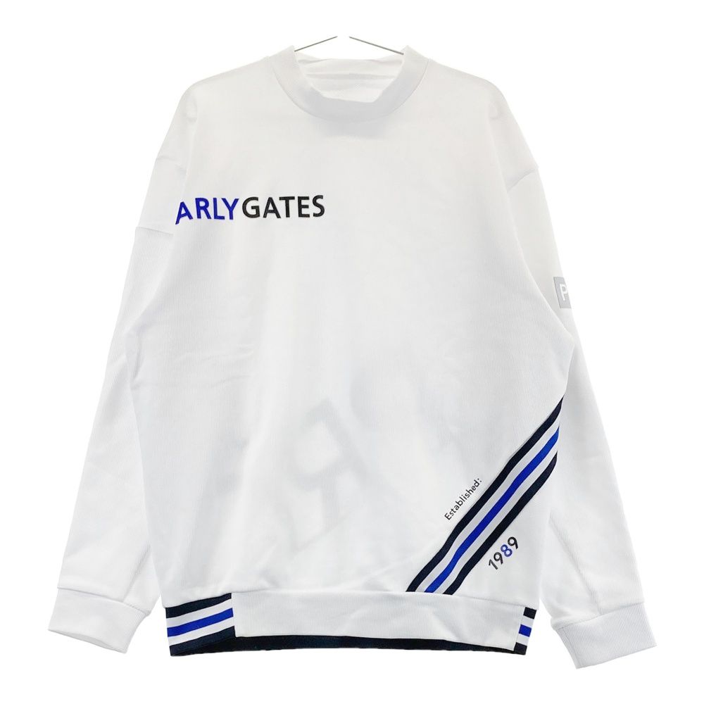 サイズ 5 PEARLY GATES パーリーゲイツ 2025年モデル ロゴスウェットトレーナー ホワイト系 240101534959 ゴルフウェア メンズ ストスト