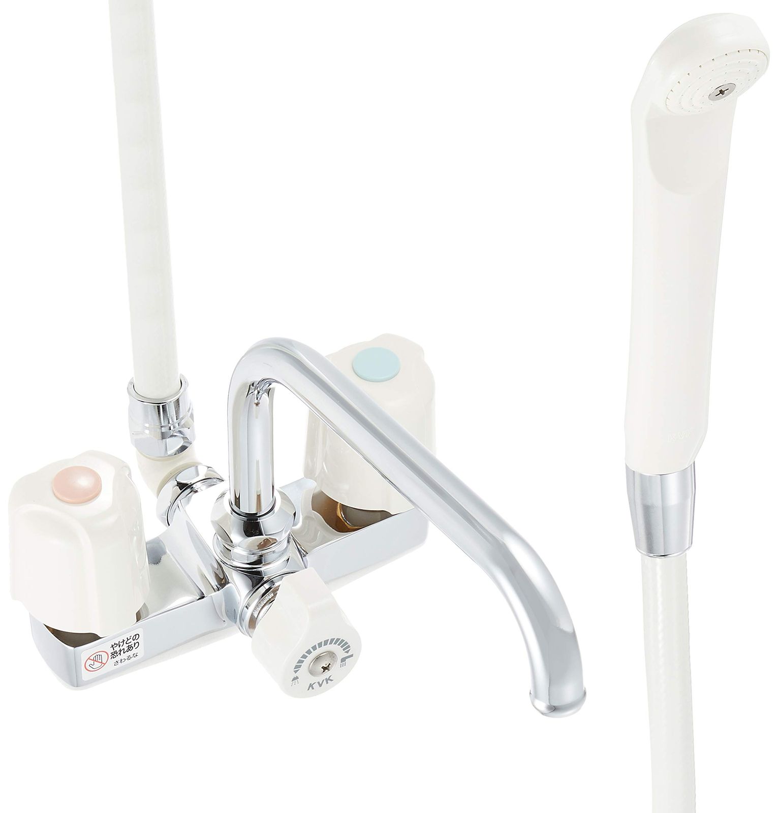 商品 KVK デッキ形2ハンドルシャワー KF14E