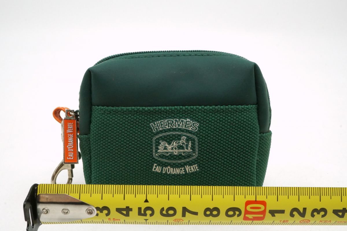 エルメス HERMES ポーチ バッグ EAU D’ORANGE VERTE グリーン 約 幅25x奥13x高さ12 cm 中古 USED ≪ 新品 ≫ エルメス ポーチ ネオバン MM フラット ポーチ