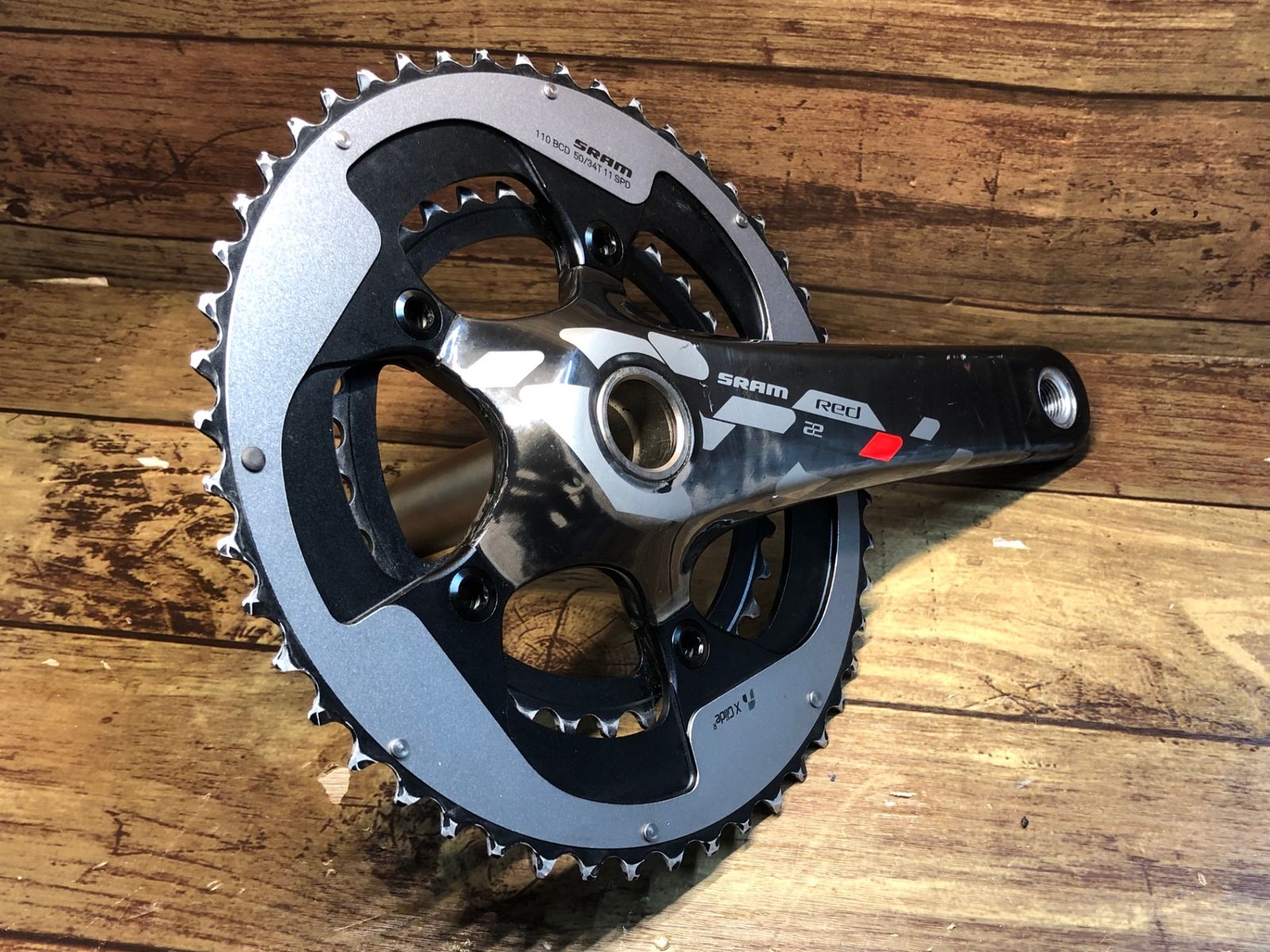 HX916 スラム SRAM レッド RED 22 クランクセット GXP 50-34T 170mm - メルカリ