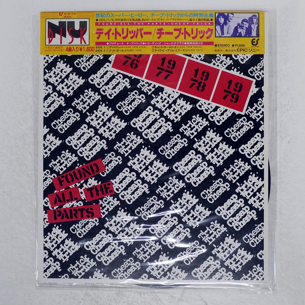帯 国内盤 CHEAP TRICK/FOUND ALL THE PARTS/EPIC 163P210 10