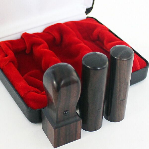 法人印鑑 3点セット ケース付き キャンペーン 3本 黒檀 代表印 銀行印 丸印 アタリ付き 寸胴 ストレート 18ｍｍ 16 5ｍｍ 角印 天丸 ハイレザーケース 法人 印鑑 法人印鑑セット 会社設立 コンパクトセット 会社印 会社実印 役職印 プ