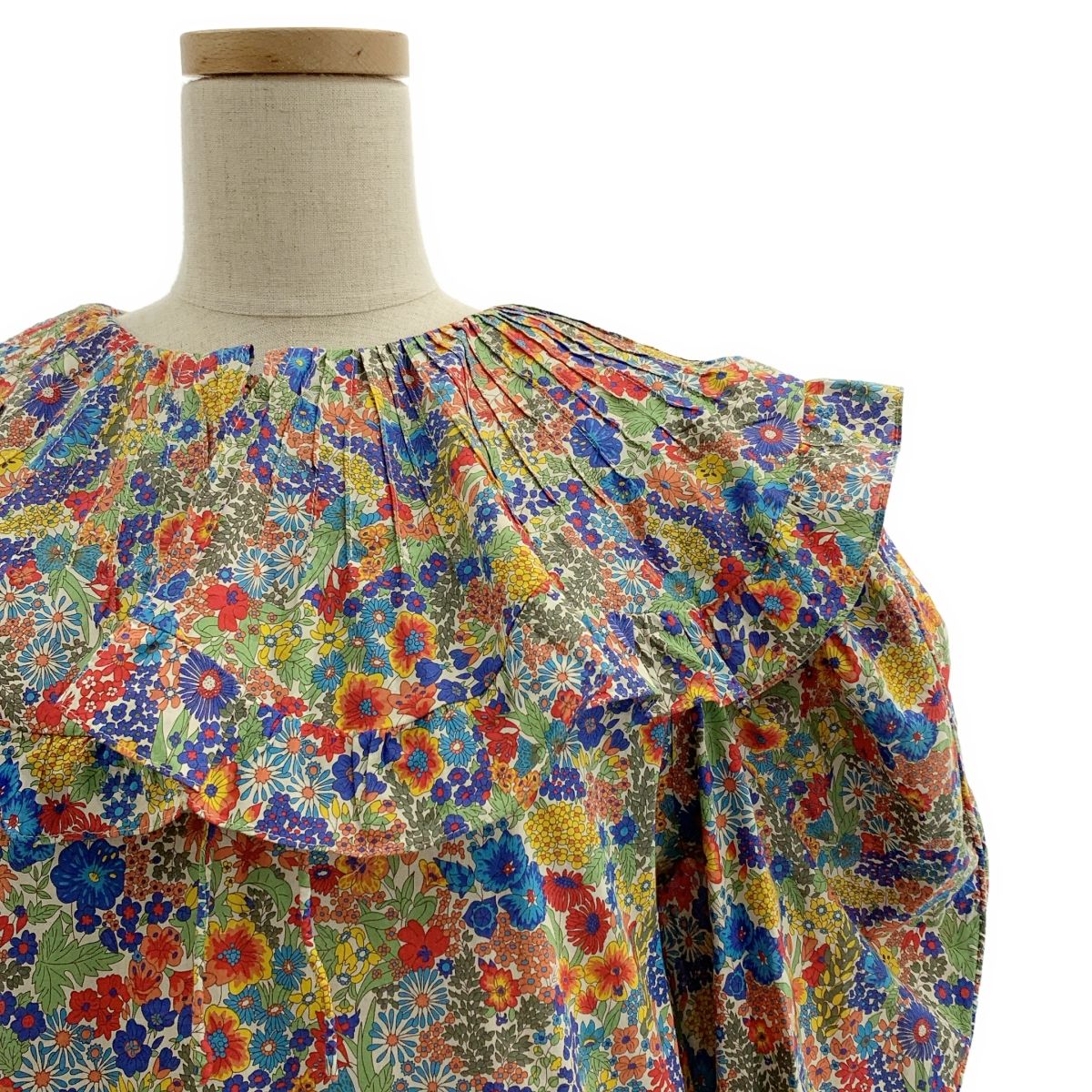 HORROR VACUI / ホラーヴァキュイ | フラワープリント ギャザー フリル  