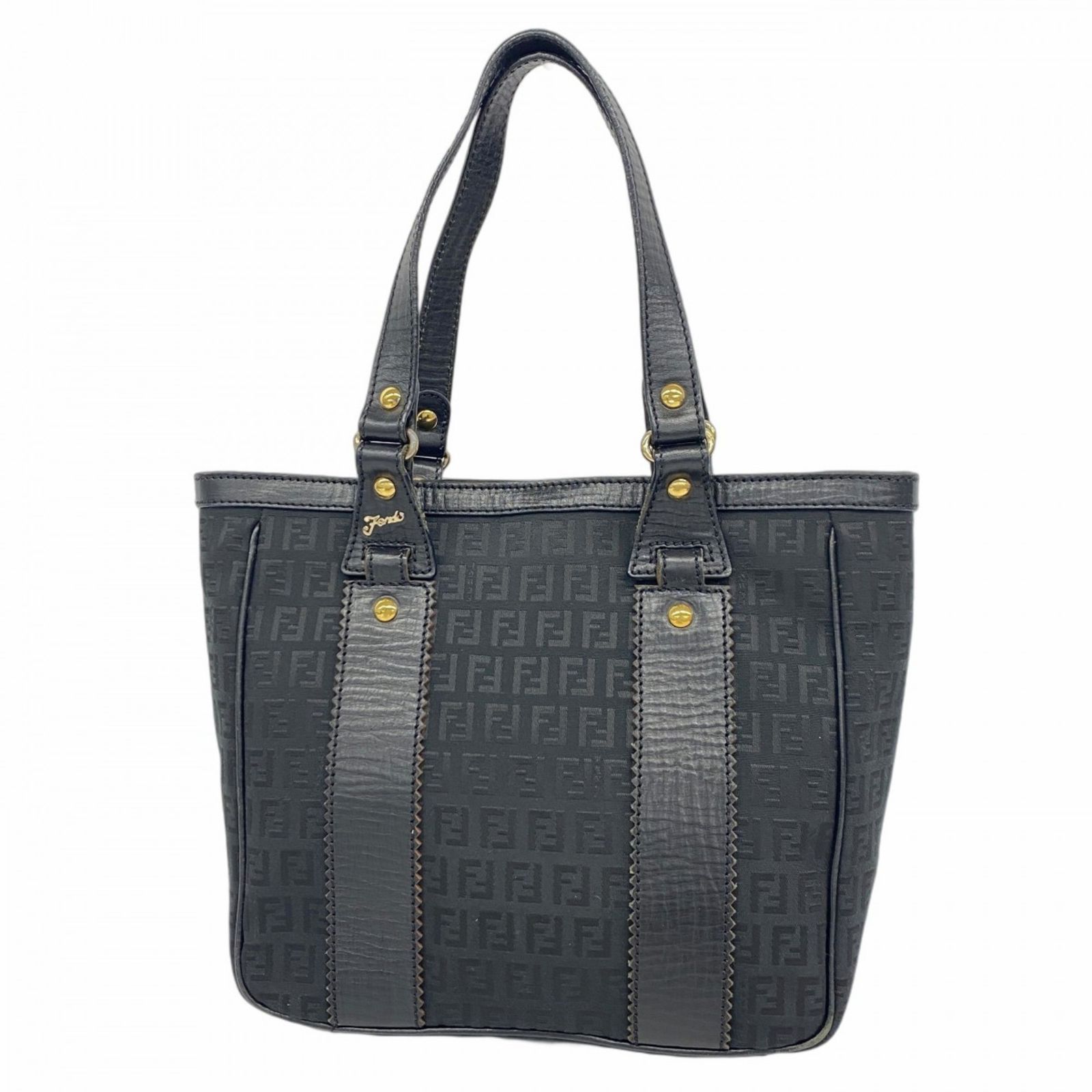 専用q83【極美品】フェンディ　ズッキーノ　キャンバス　レザー　トートバッグ 専用q83【極美品】フェンディ ズッキーノ キャンバス レザー