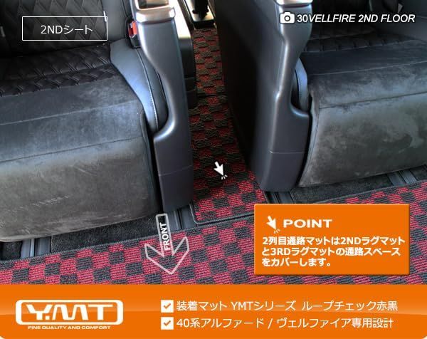 Lサイズサイズ ＋3RDラグマット＋2列目通路マット