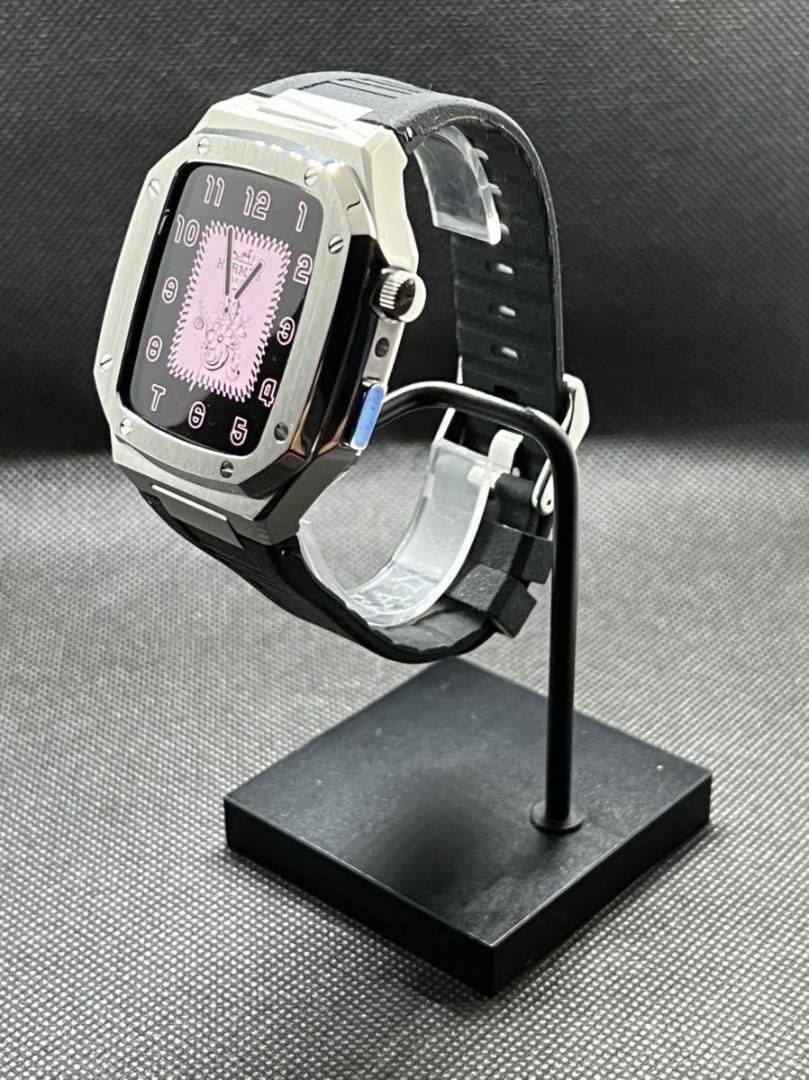 アップルウォッチメタルカスタム カバー&ベルト 44mm対応 GD Apple 