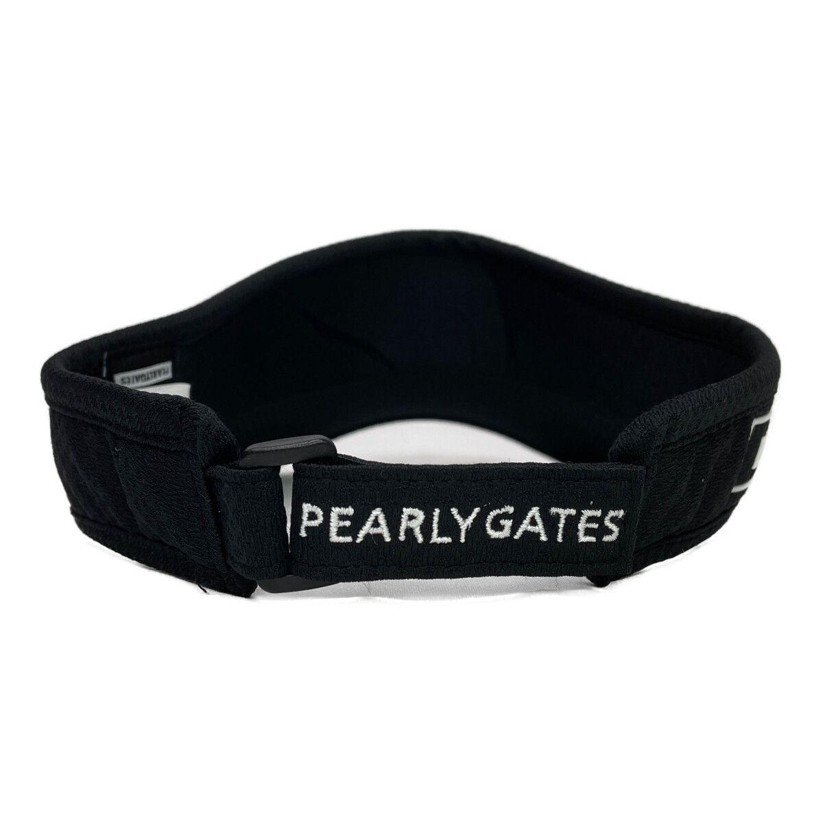 中古 パーリーゲイツ PEARLY GATES サンバイザー フリー ブラック 黒