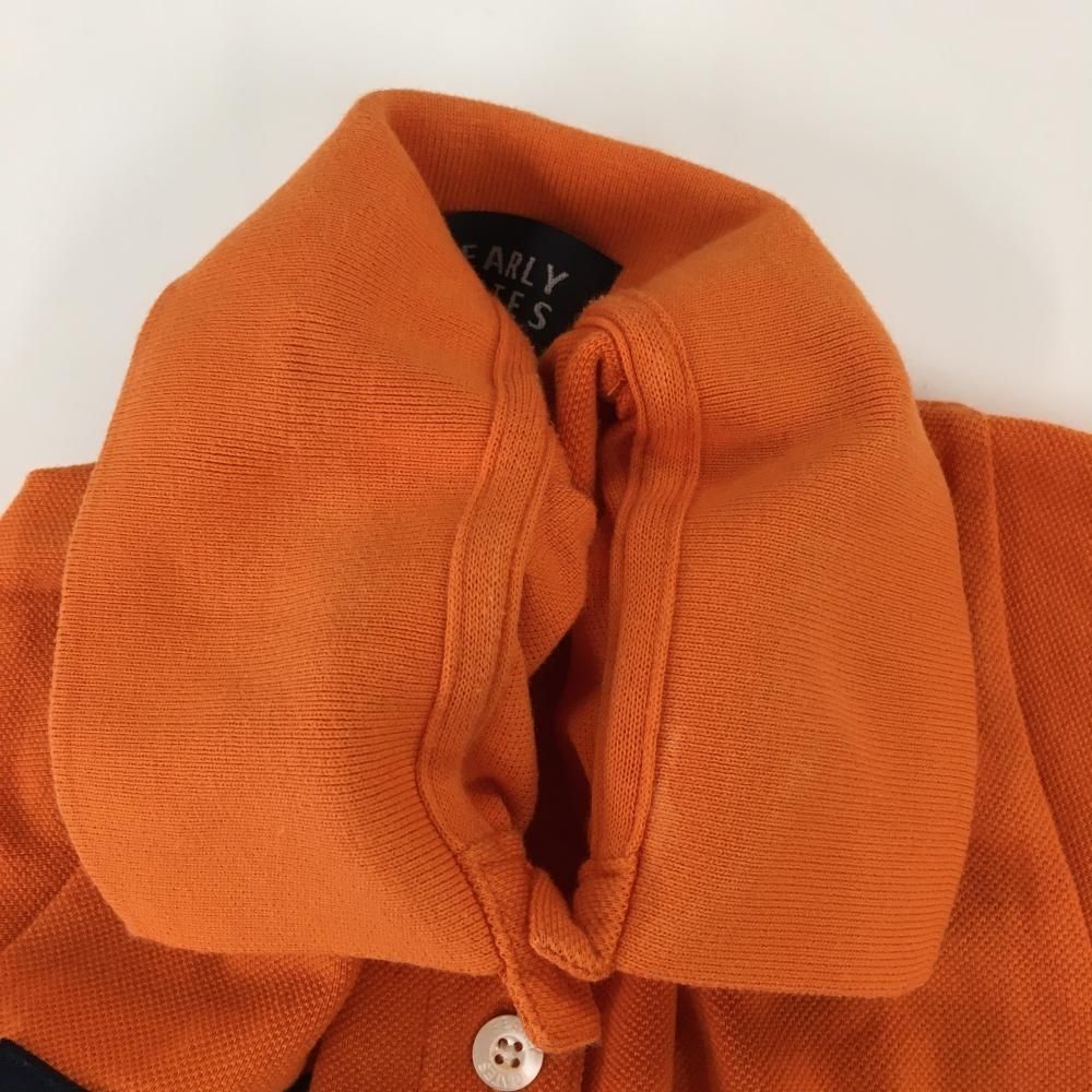 PEARLY GATES - 【美品】パーリーゲイツ 半袖ポロシャツ グリーン×オレンジ フロッキーワッペン  メンズ 5(L) ゴルフウェア PEARLY GATES 美品】パーリーゲイツ 半袖ポロシャツ オレンジ×ネイビー