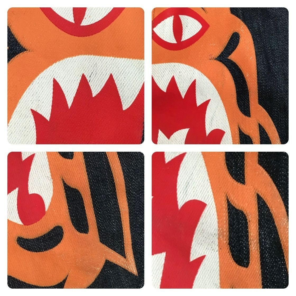 タイガー デニム パンツ Mサイズ a bathing ape BAPE Tiger