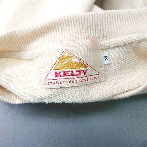 ◇ KELTY ケルティ 長袖 トレーナー サイズM クリ－ム レディース E  【1407020005135】