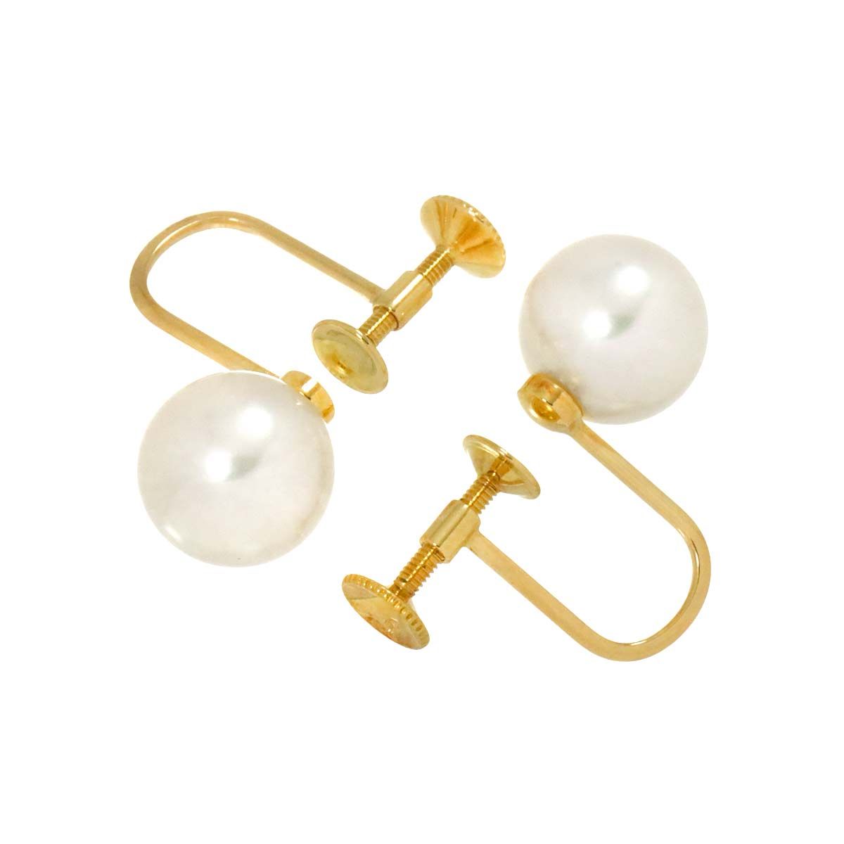K18ミキモトMIKIMOTOアコヤパールイヤリング【片耳用】 MIKIMOTO ミキモト K18WG ホワイトゴールド イヤリング アコヤ