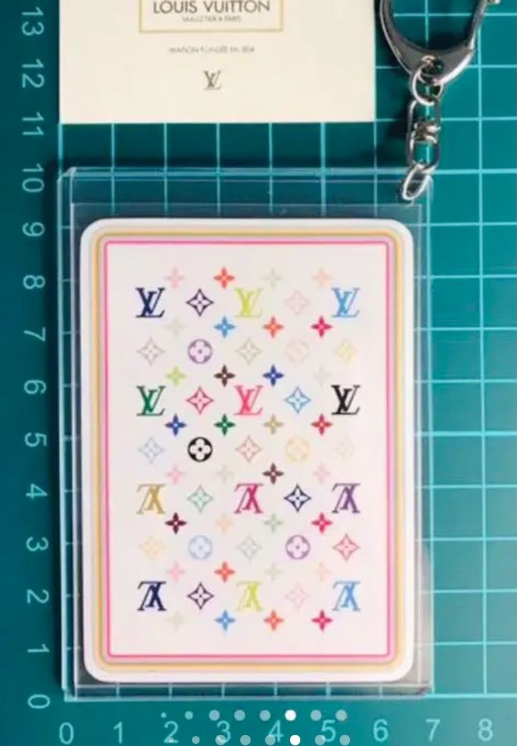 ♧K (極レア) ルイ ヴィトン 村上隆 マルチカラー トランプ チャーム付