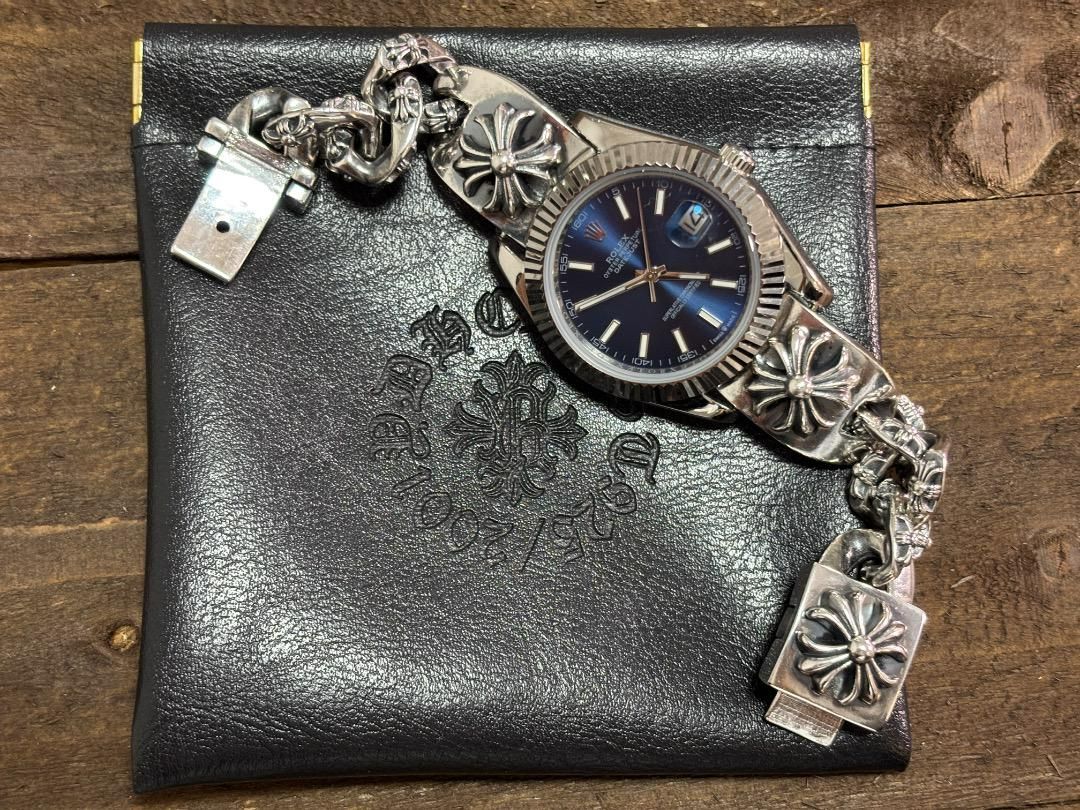 ⭐️SZQH　Watch　全花ウォッチクロスベルト　15.5cm　刻印有り