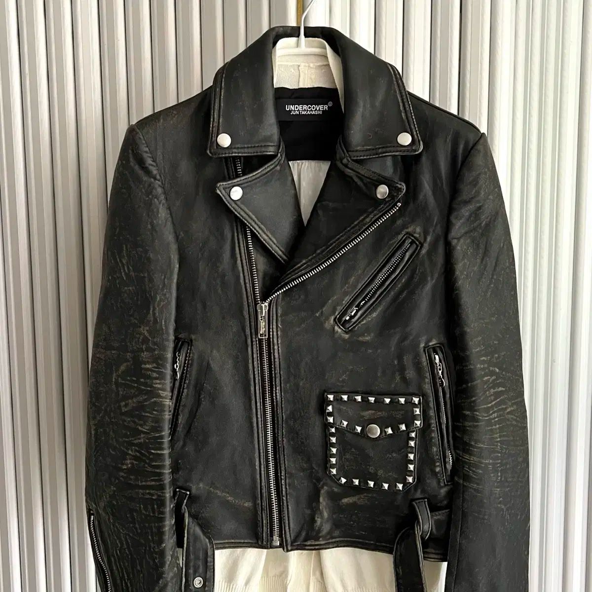 品質保証で、高速配送！ Undercover leather Jacket