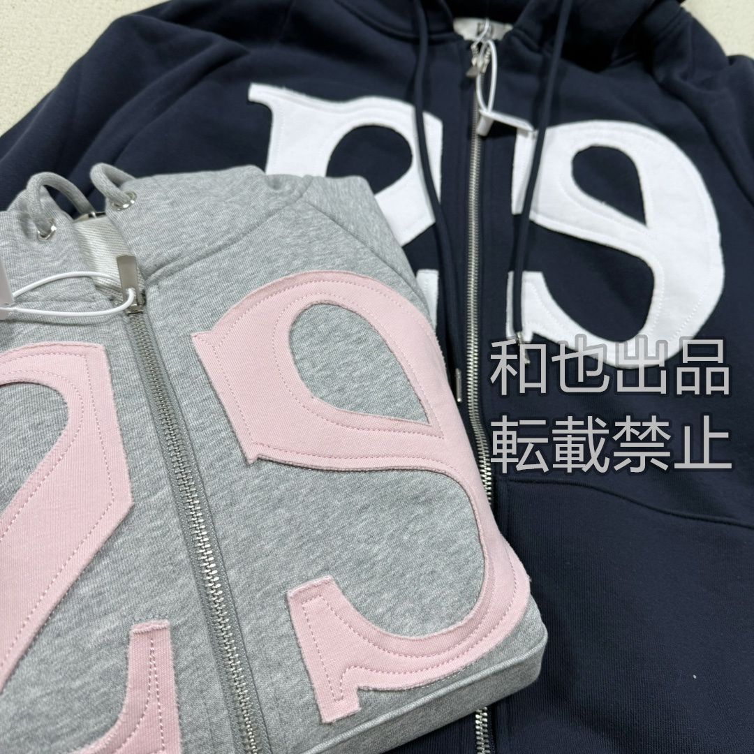 illigo イリゴ ライトグレーパーカー ILLIGO 129 LOGO PATCH HOODIE ZIP-UP ILLIGO イリゴ トップス