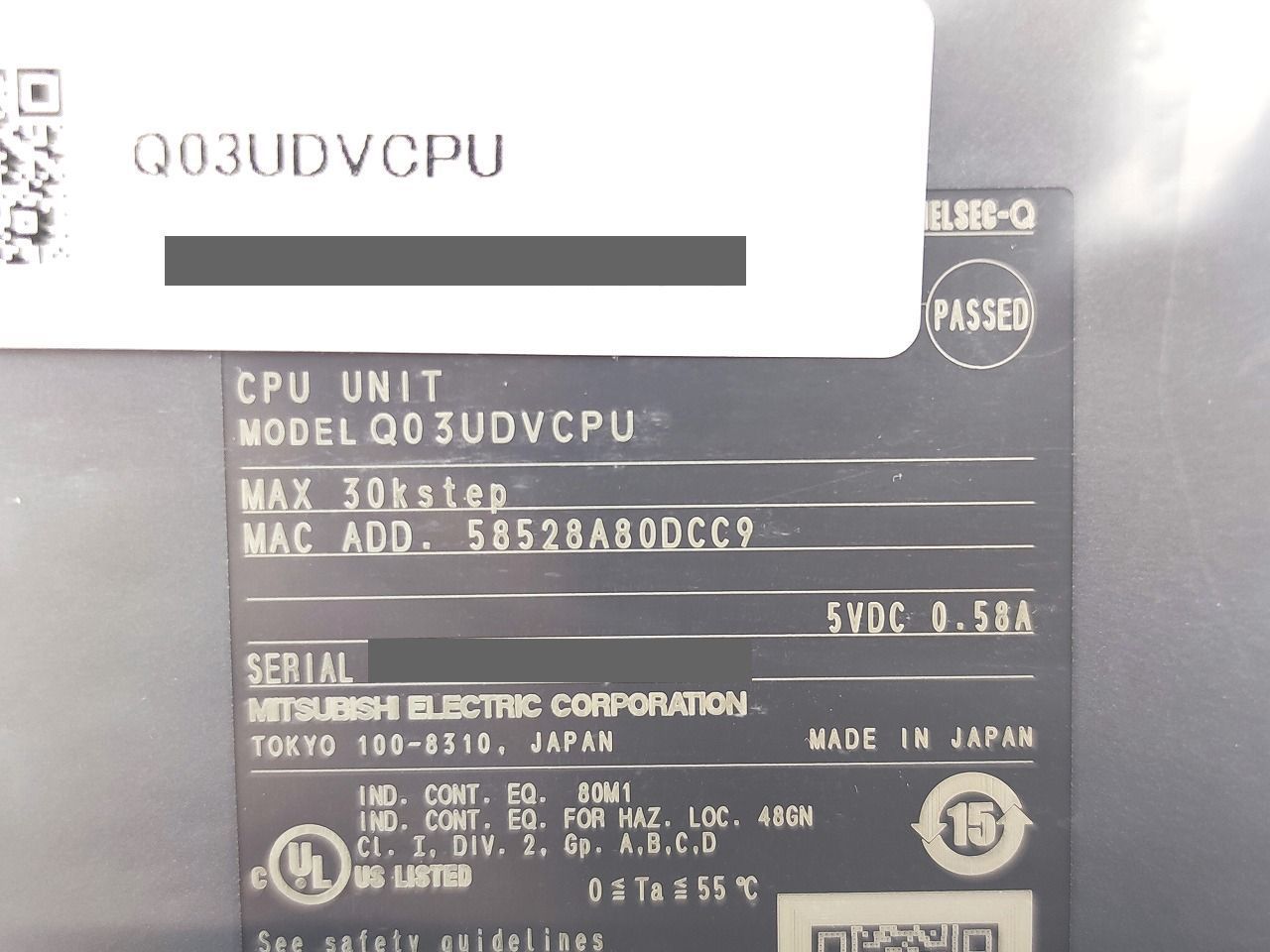 MITSUBISHI Q03UDVCPU