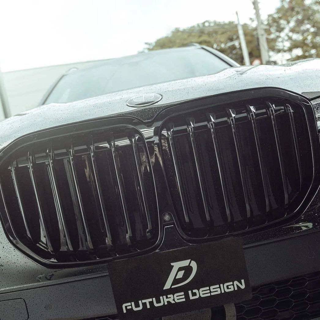 FUTURE DESIGN BMW G07 X7 フロント 前期用 艶ありブラック キドニーグリル センターグリル エアロ カスタム