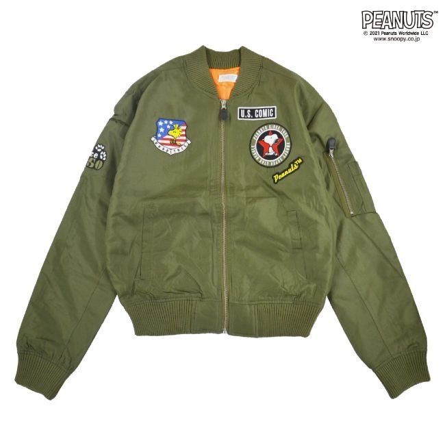 1J2721/バズリクソンズ MA-1 D-TYPE スヌーピー BR13621赤富士屋洋服店